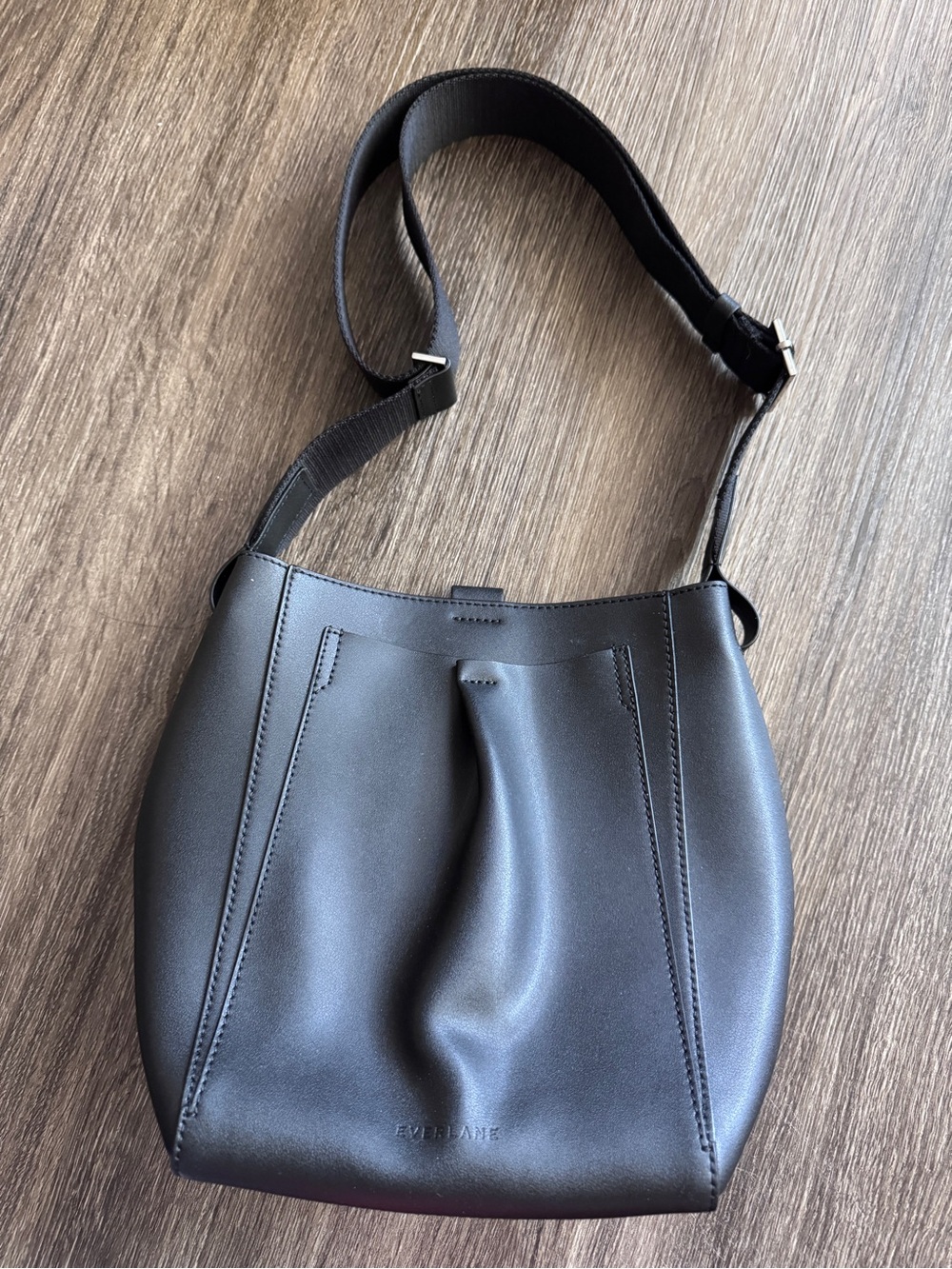 Everlane Black Leather Mini Studio Bag